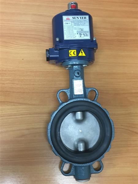 OM1-220V Sunyeh Electric actuator หัวขับไฟฟ้า เปิด-ปิด น้ำ ลม น้ำมัน และ ระบบใหล ในเครื่องจักรต่างๆ